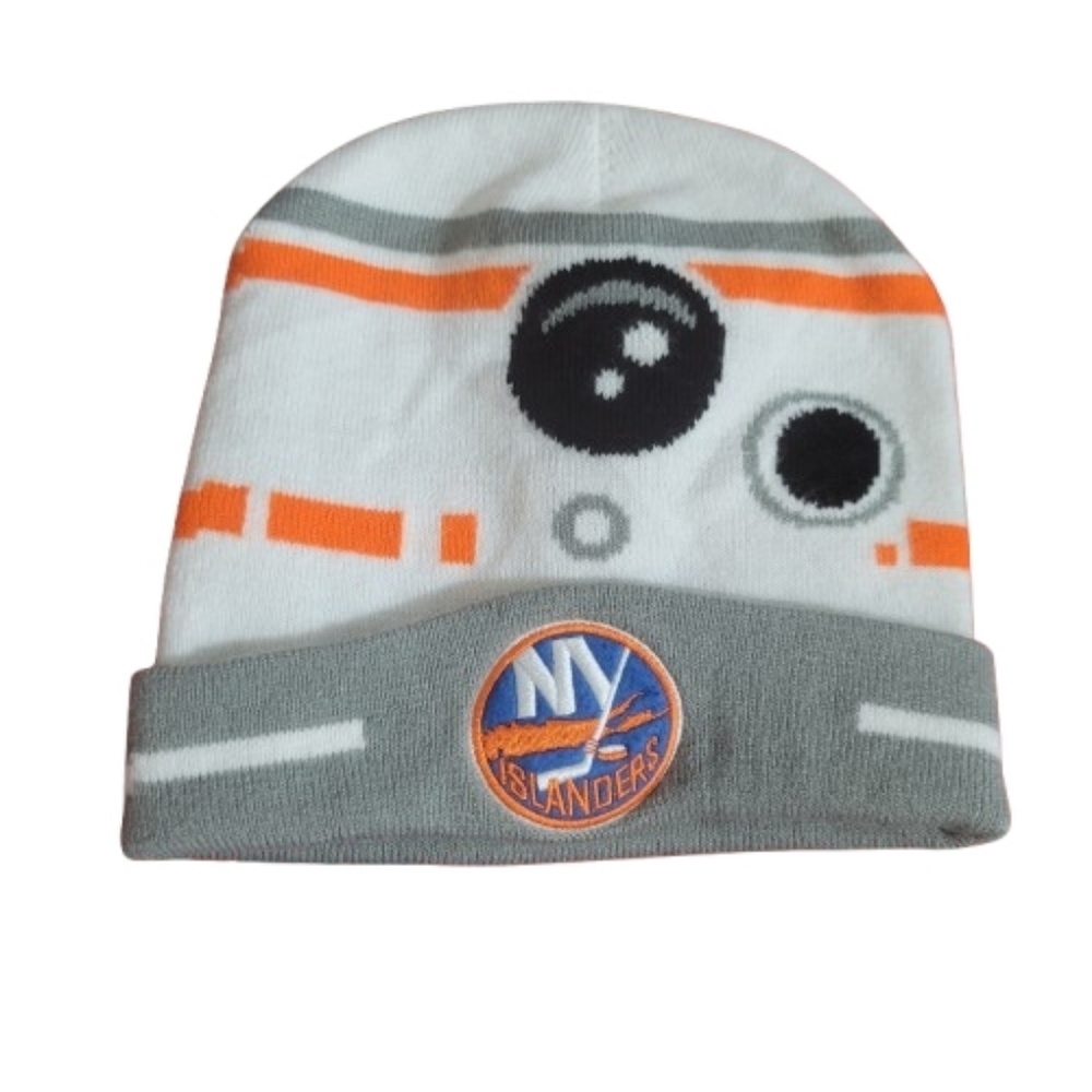 Star Wars x New York Islanders Beanie  BB-8 Inspired Knit Hat NHL Fan Gear